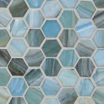 Agate 1 Inch Hexagaon / Color - Rimini Silk