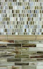Tozen 1x4 Vanadium Natural, Channel Bar Latte Natural, Shibui Stacked Ochre Silk