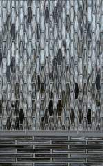 Tozen Glow Martini Vanadium Silver • Tomei Flat Bar Petra Silk • Tozen Glow ½ x 4 Vanadium Silver