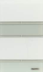 Tomei Modules 6x12 Veil Natural • Tomei 3x12 & Flat Bar Platinum Green Silk