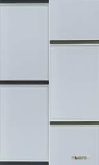 Tomei Modules 6x9 Cinder Natural • Tomei Flat Bar Evergreen & Sherborne Grey Silk