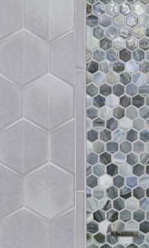 Shinju Crest & Liner Moonstone • Agate Hex Pisa Pearl