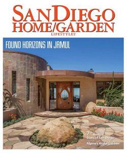 Tozen Martini Argon Silk used in bathroom backsplash and shower surround. (featured in the January 2015 issue of San Diego Home & Garden - Design: Lilium Designs Inc. Photographer: Martin Mann)