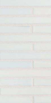 Mizumi ½ x 4 Brick / Color - Bright White Silk (opaque color)
