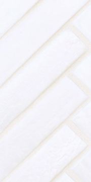 Mizumi 1 x 4 Herringbone / Color - Bright White Pearl (opaque color)